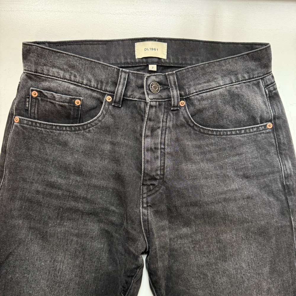 DL1961 Straight Leg Black Jeans - Picture 4 of 6